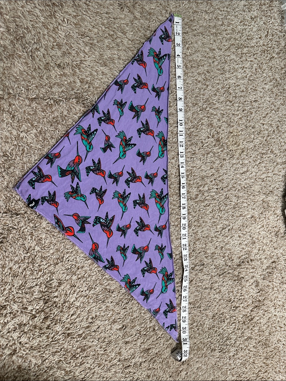 MeUndies Purple Bird Print Dog Bandana